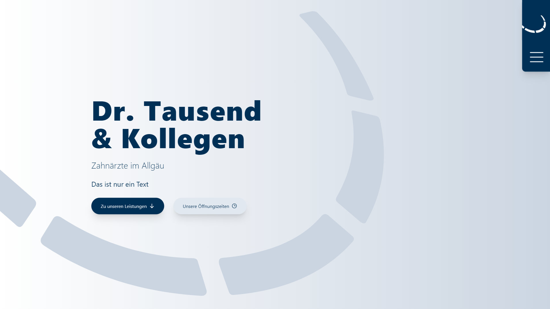 Webdesign Referenz für Zahnarzt aus Kempten und Sonthofen